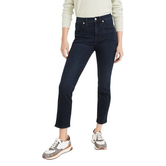 Madewell Tall Stovepipe Jeans in Macintosh Wash Sz 27T - Picture 1 of 12